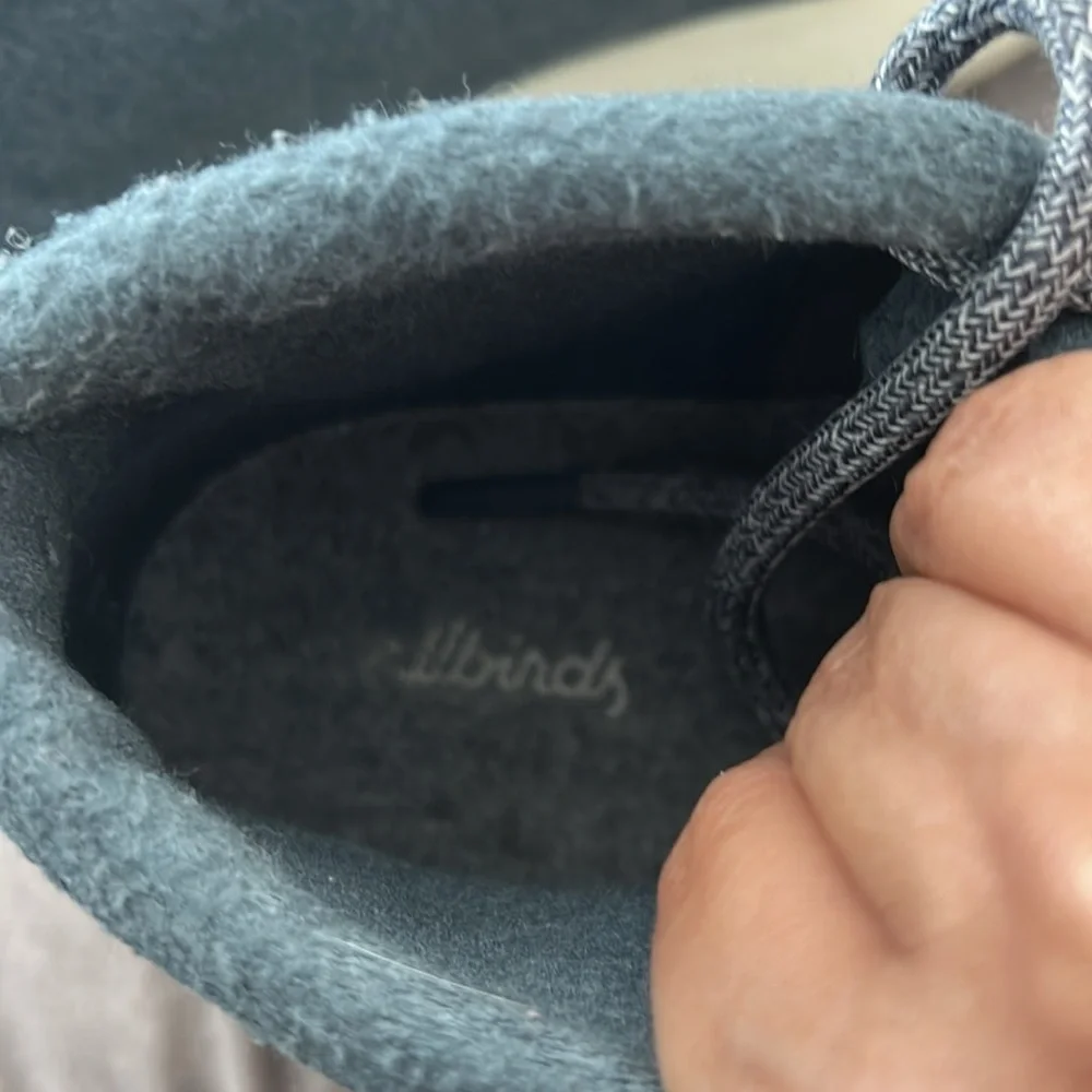 Allbirds Mizzle Up WRU gray blue wool sneakers 10